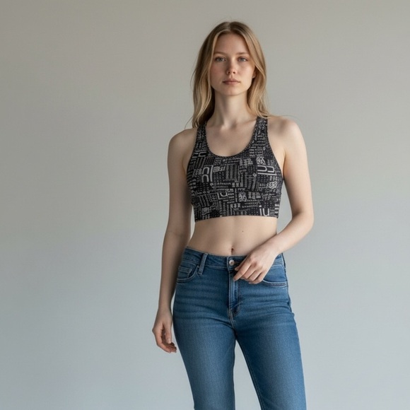 Lululemon Tops - Lululemon Black and Gray Manifesto Tank Top
